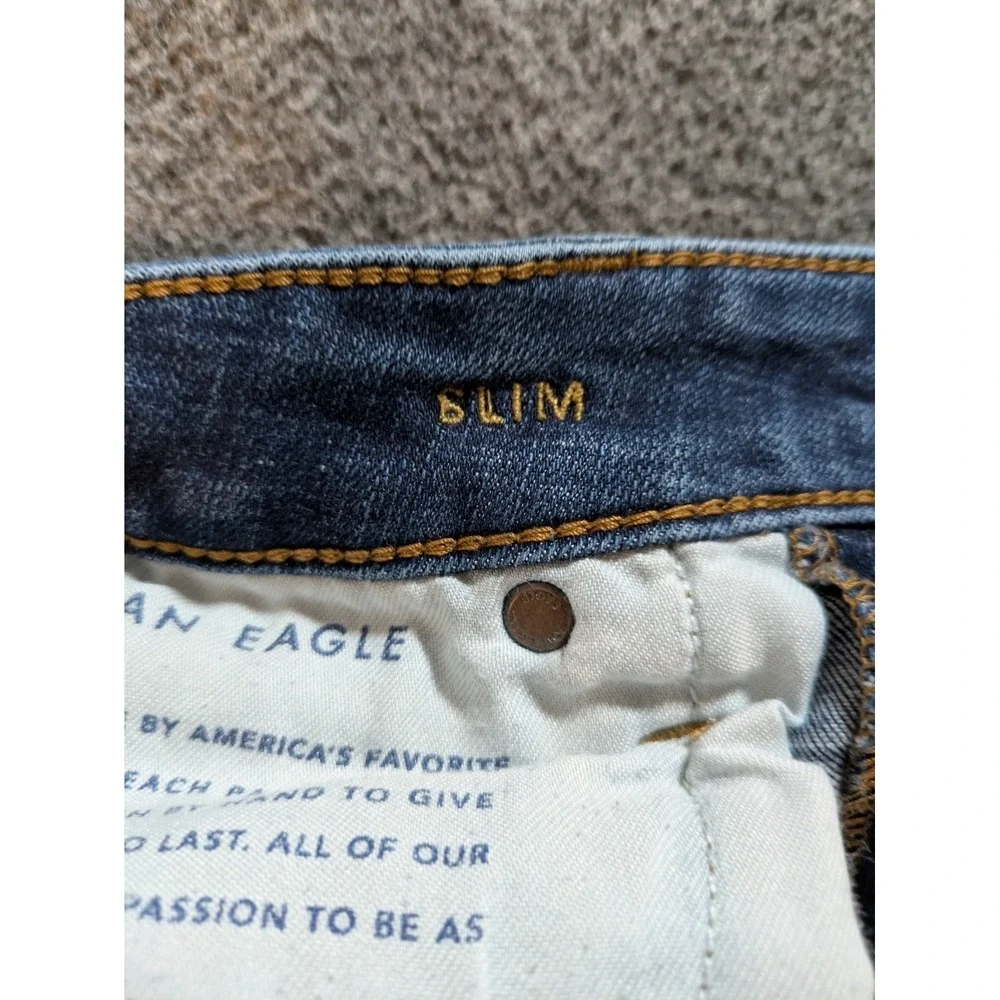 American Eagle Jeans Men's Blue 31x32 AirFlex+ Slim Stretch Denim‎